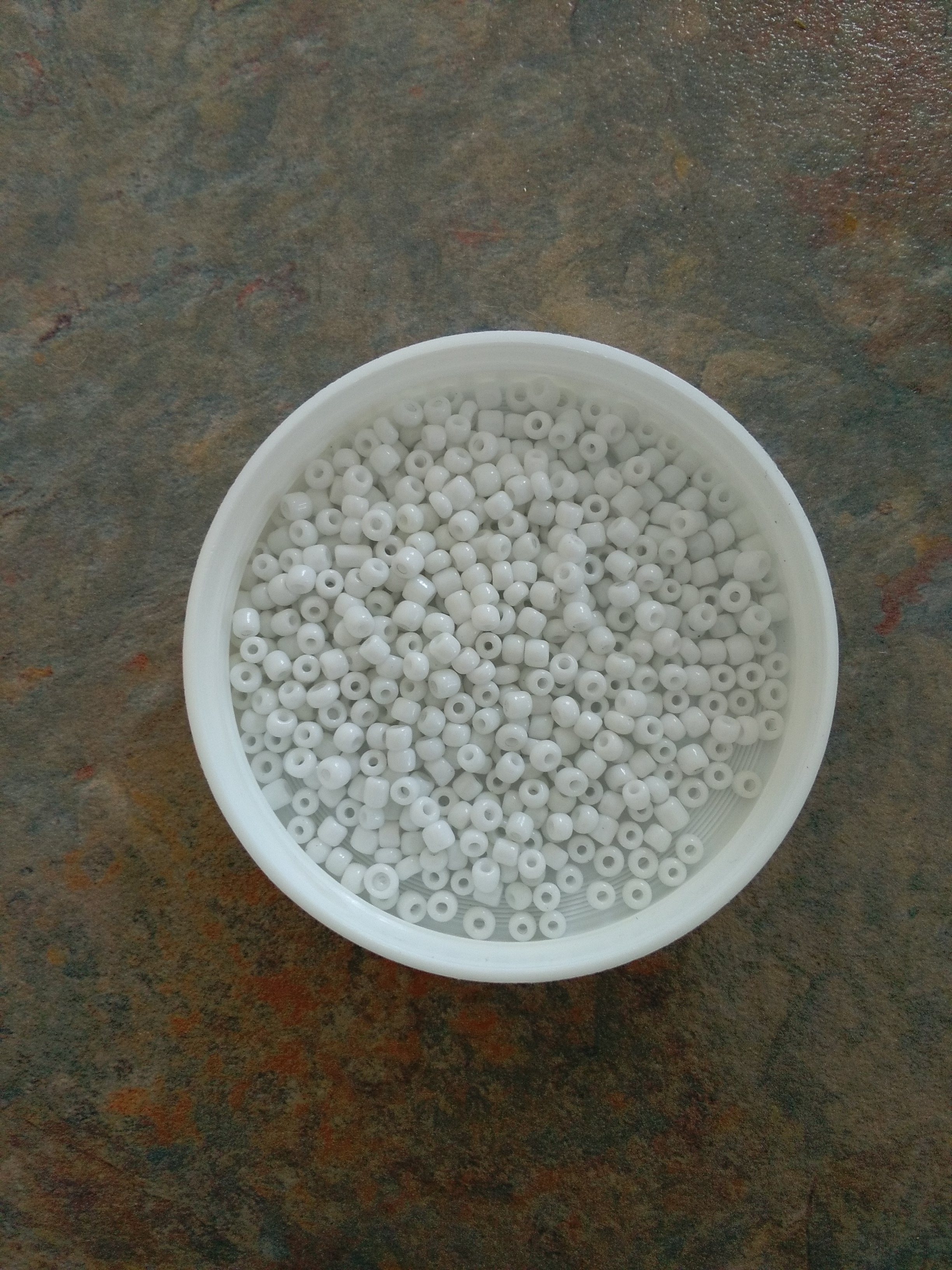 White 8/0 Seed Beads
