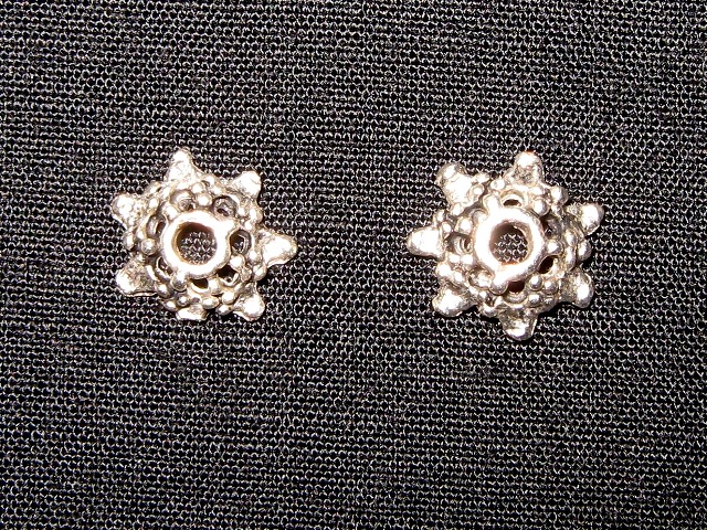 Tibetan Silver Bead Cap 8mm x 3mm