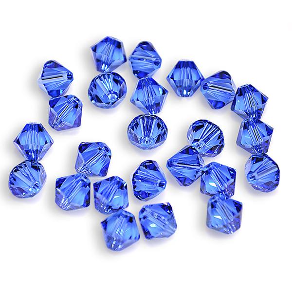 Swarovski Crystal Sapphire 6mm Bicone