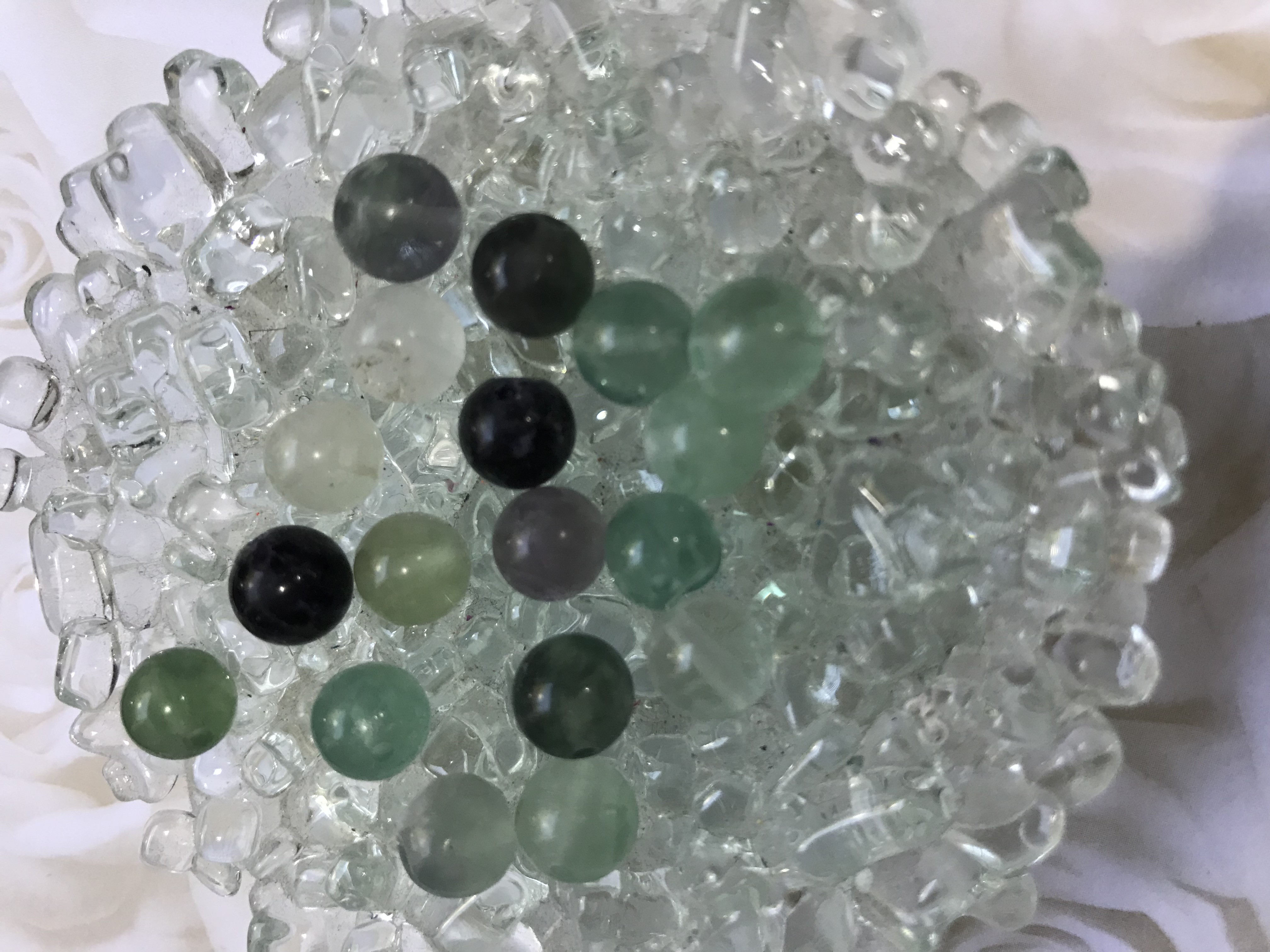 Flurolite 8-9mm Round Beads