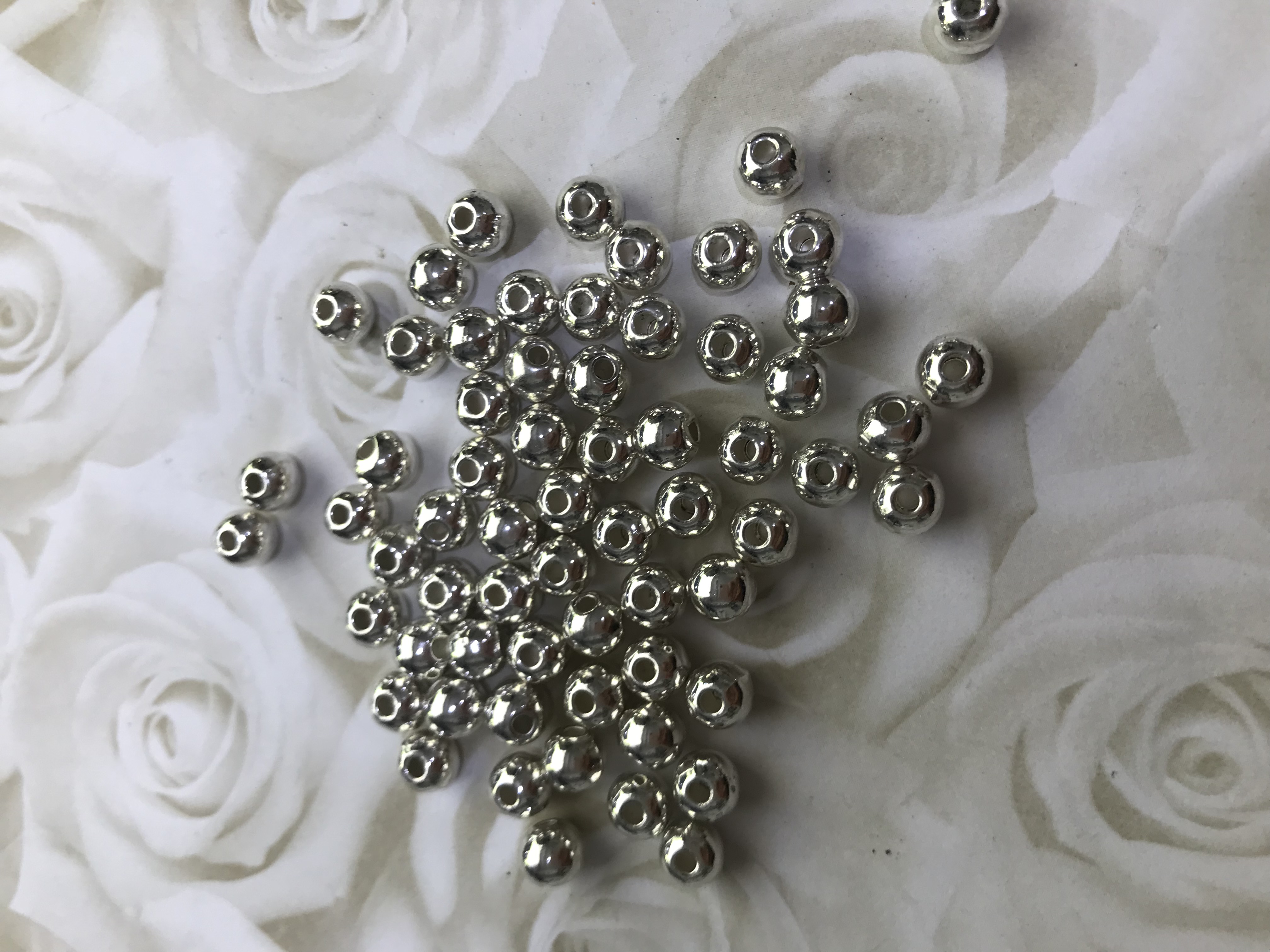 Silver Spacer Beads 6mm