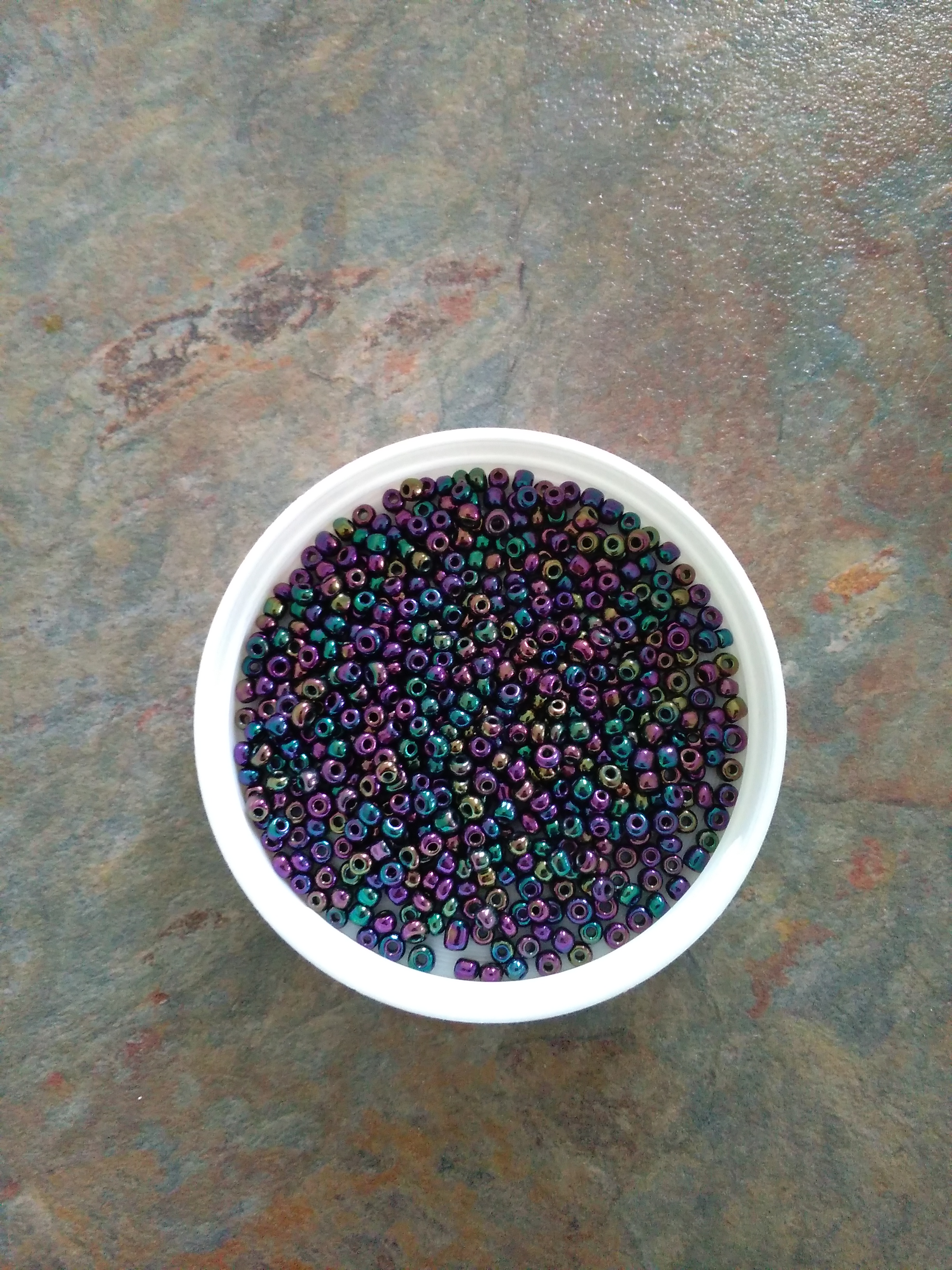 Deep Rainbow 8/0 Seed Beads
