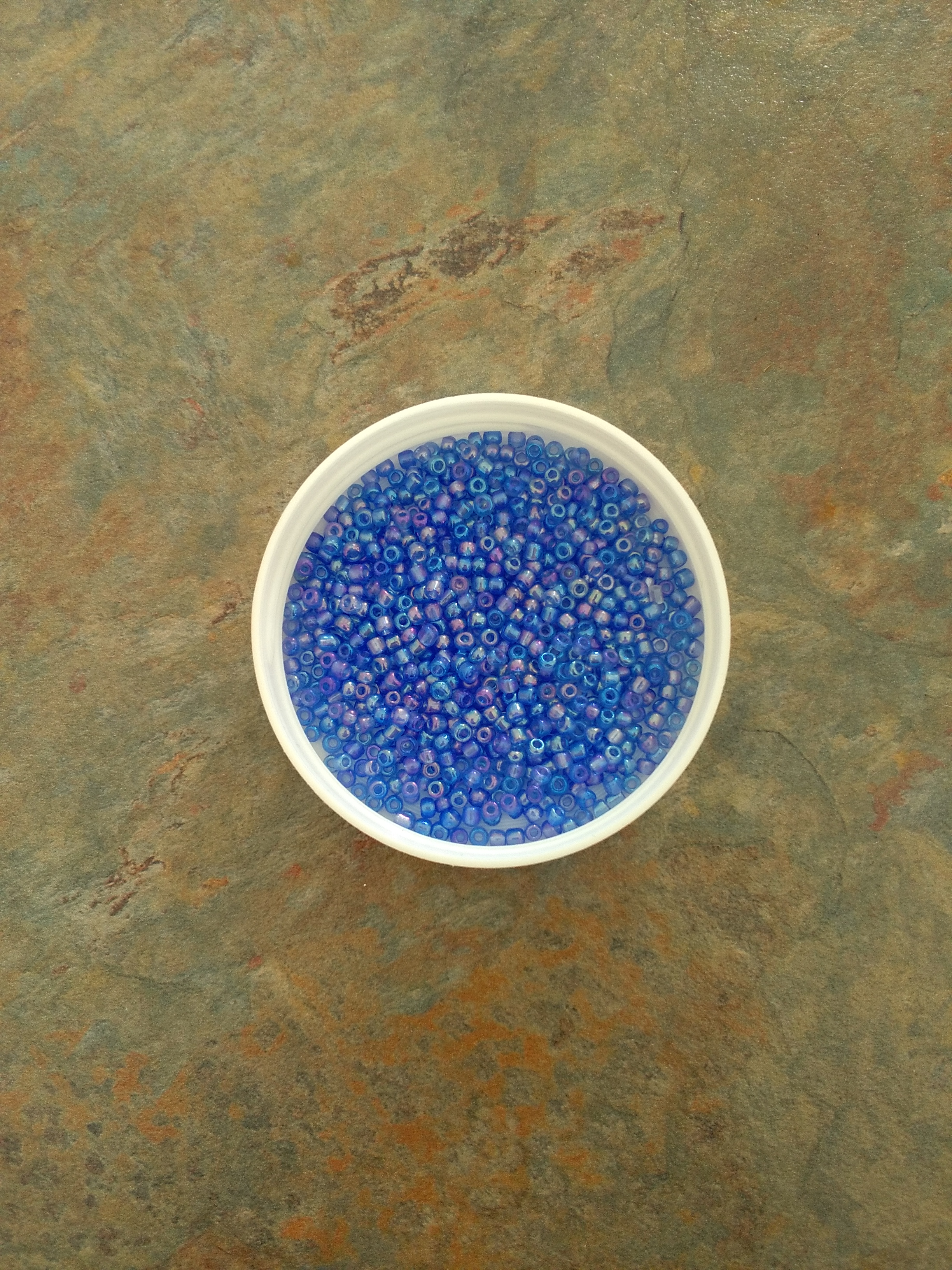 Rainbow Blue 8/0 Seed Beads