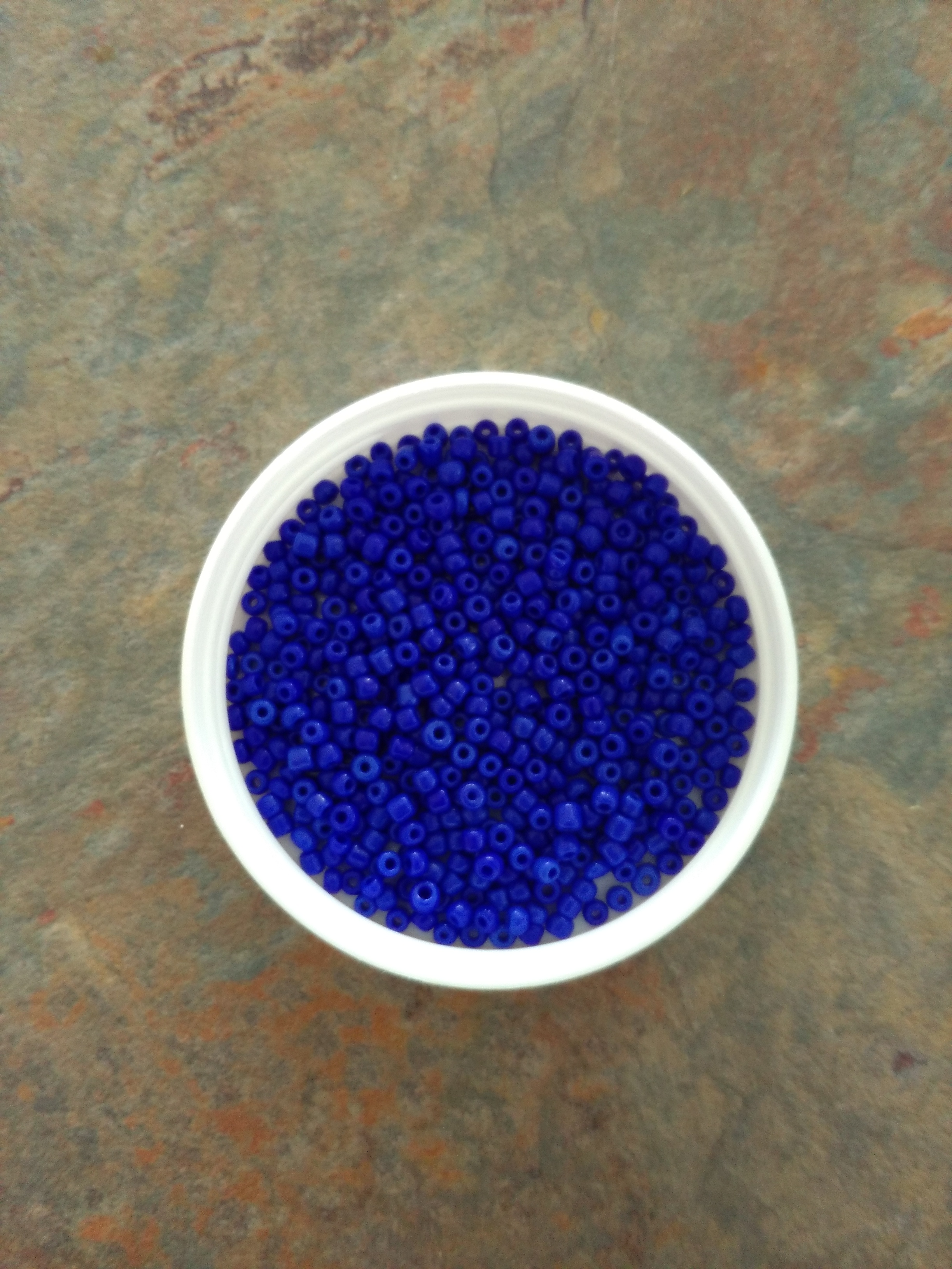 Deep Opaque Blue 8/0 Seed Beads