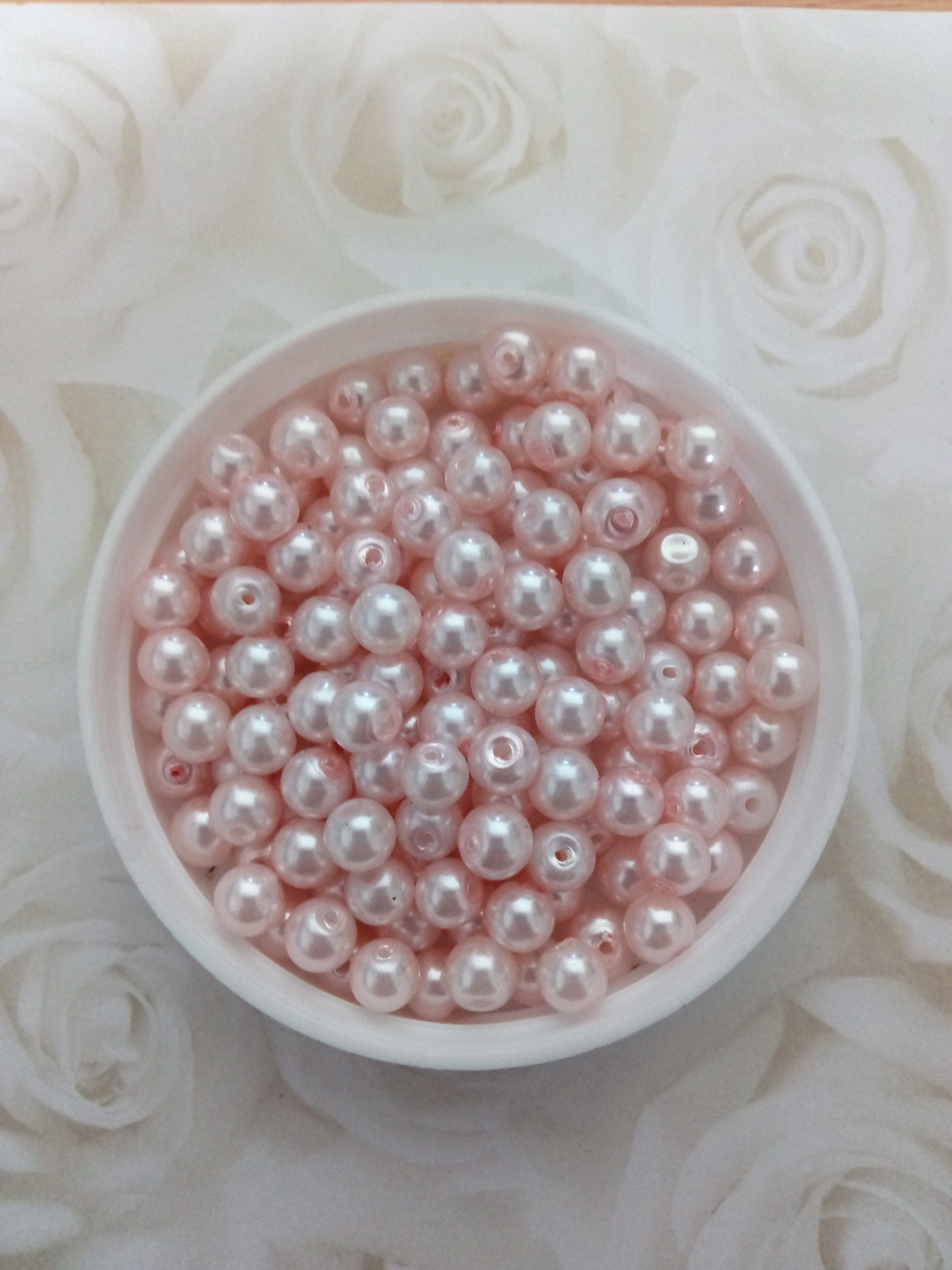 Glass Pearl 6mm Pink