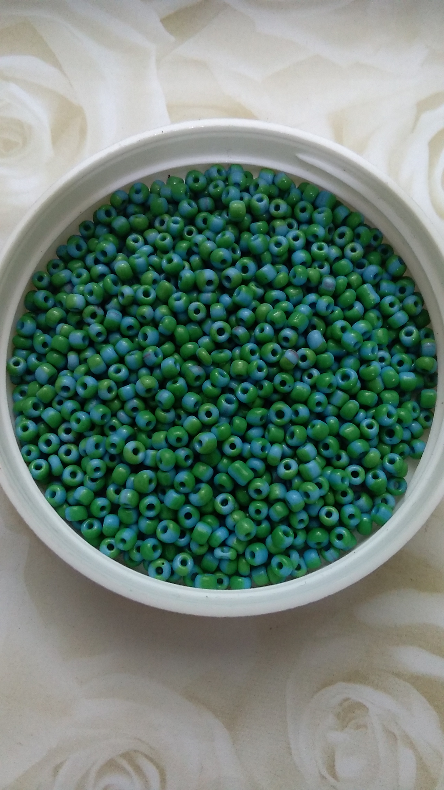 Seep Turquoise/Green 8/0 Seed Beads