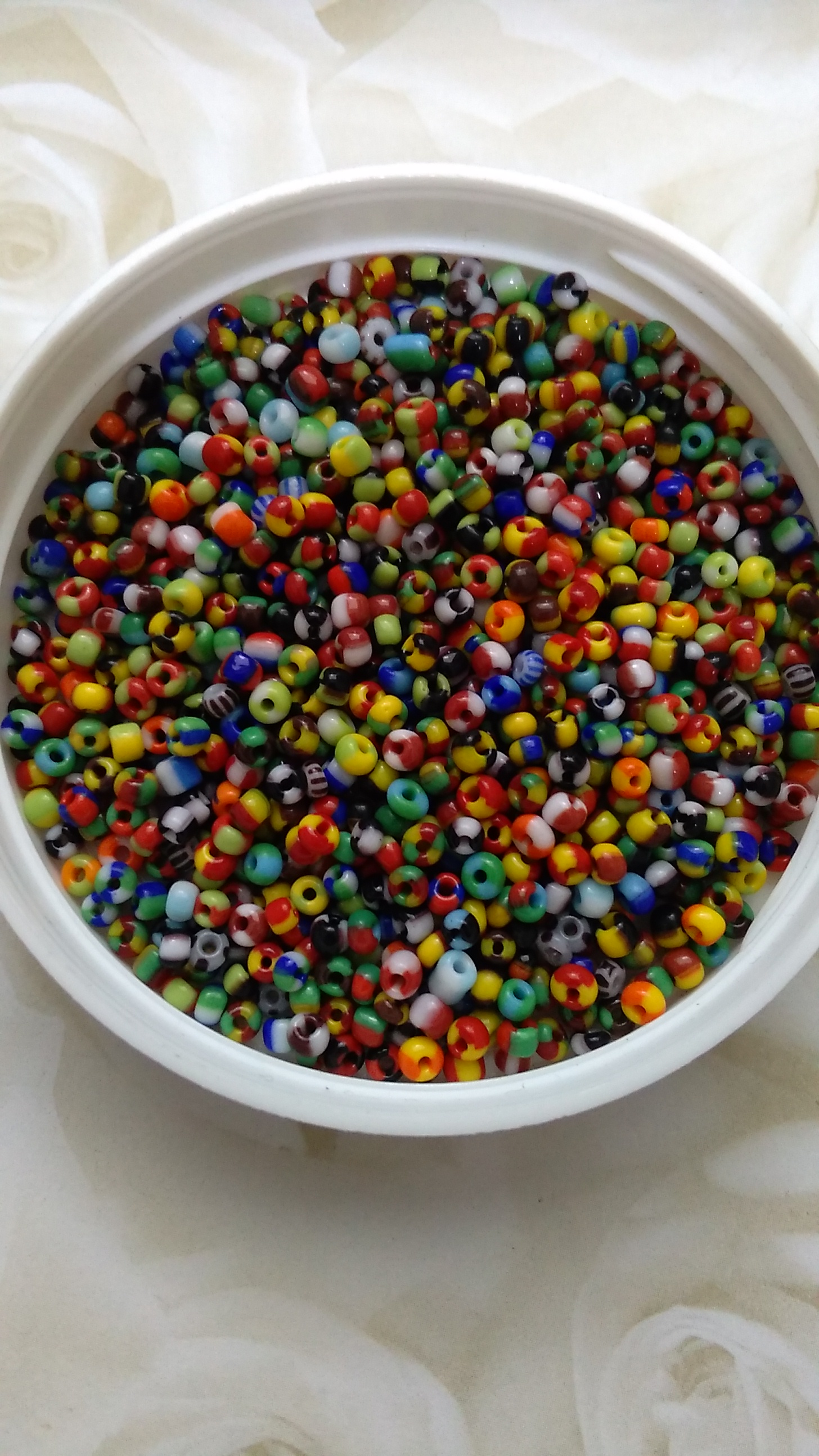 Seep Multi Coloured 8/0 Seed Beads