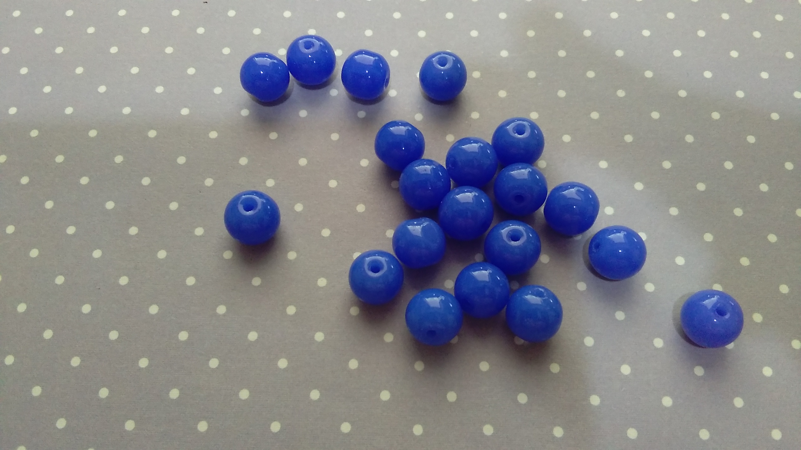 Glass Periwinkle 8mm Beads